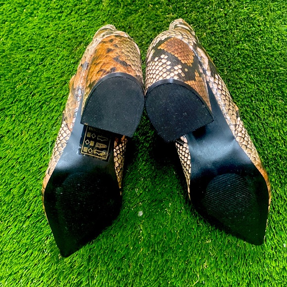 Faux snake embossed booties - 36.5 - Picture 3 of 4